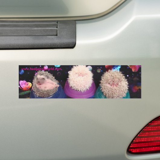 Drie baby's bumper sticker (Op auto)