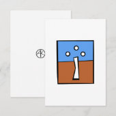 DRIE BAL KRUIS BEDANKKAART (Voorkant / Achterkant)