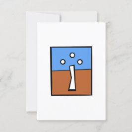 DRIE BAL KRUIS BEDANKKAART