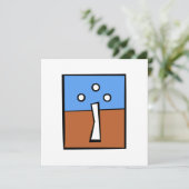 DRIE BAL KRUIS BEDANKKAART (Staand voorkant)