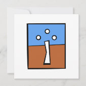 DRIE BAL KRUIS BEDANKKAART (Voorkant)