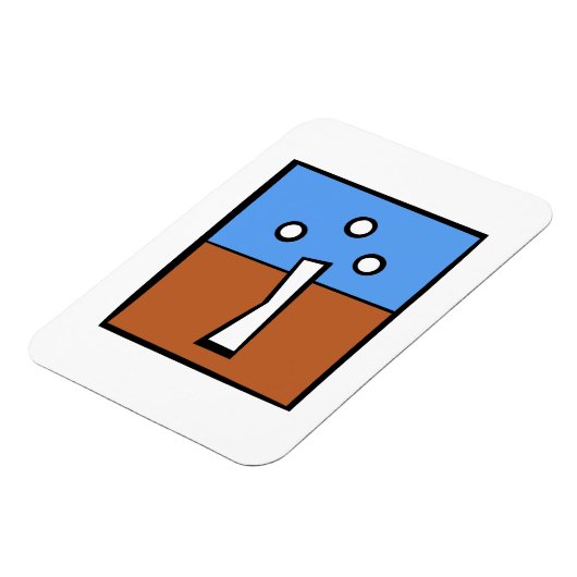 DRIE BAL KRUIS MAGNEET (Linkerzijde)