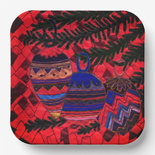 Drie ballen papieren bordje (Voorkant)