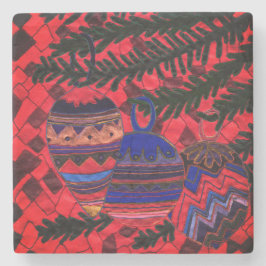 Drie ballen stenen onderzetter