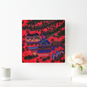 Drie ballen vierkante klok (Huis)