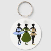 Drie Ballerinas Sleutelhanger (Achterkant)