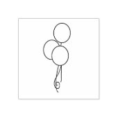 Drie ballonnen Kunststempel Rubberstempel (Afrduk)