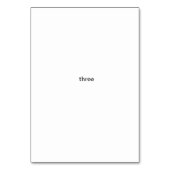 Drie ballonnen, op maat gemaakte nummer flashkaart kaart (Voorkant)