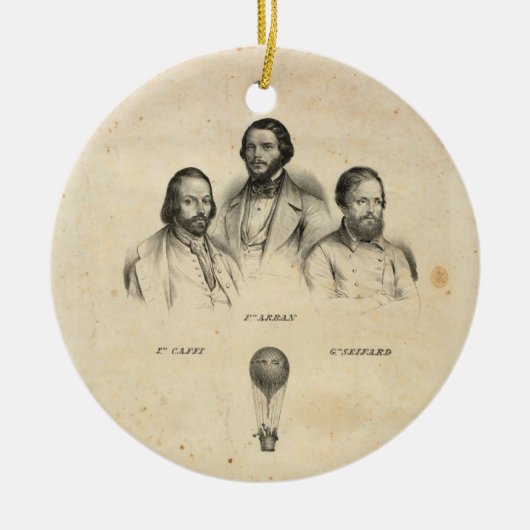 Drie ballonvaarders ornament (Voorkant)