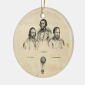 Drie ballonvaarders ornament (Links)