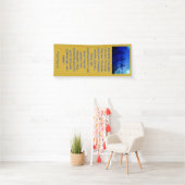 Drie Banner van de Blauwe Kerst van de Kerst van W (Insitu)