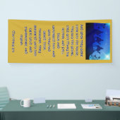 Drie Banner van de Blauwe Kerst van de Kerst van W (Beurs)