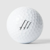 Drie basklarinetten golfballen (Voorkant)