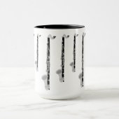 Drie basklarinetten mok (Midden)