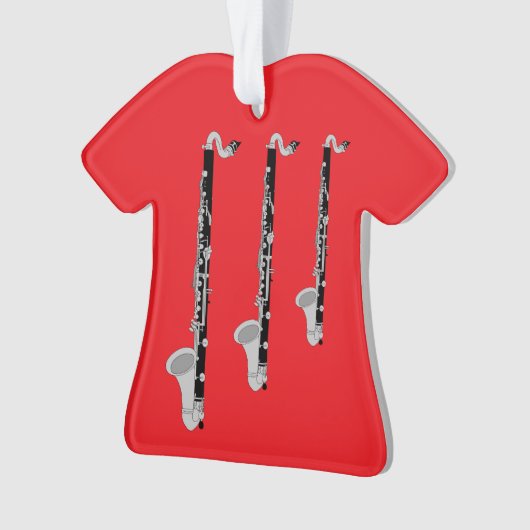 Drie basklarinetten ornament (voorkant)