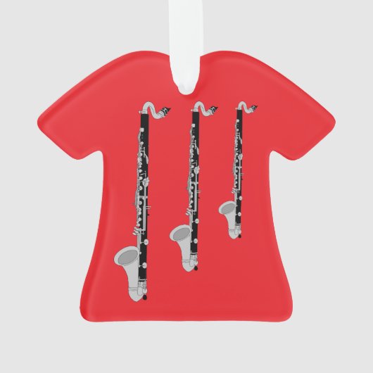 Drie basklarinetten ornament (achterkant)