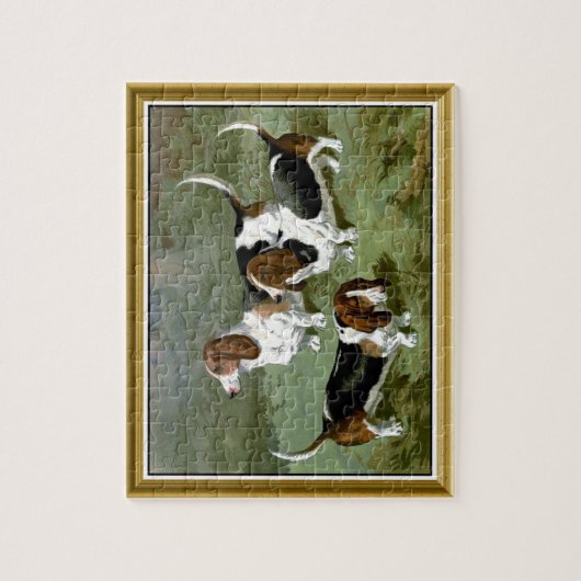 Drie Basset Hound-honden Legpuzzel (Verticaal)