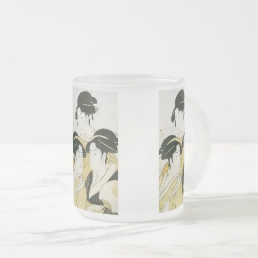 Drie Beauties, Utamaro, Mok van 1790 (Voorkant rechts)