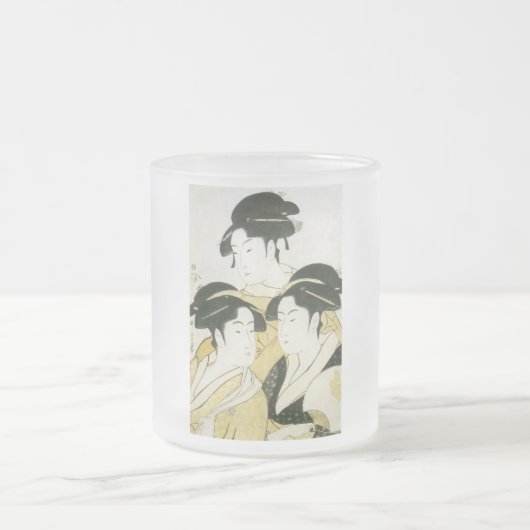 Drie Beauties, Utamaro, Mok van 1790 (Center)