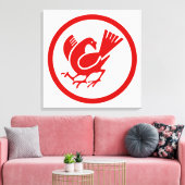 Drie bedekte rij canvas afdruk (Insitu (Woonkamer))