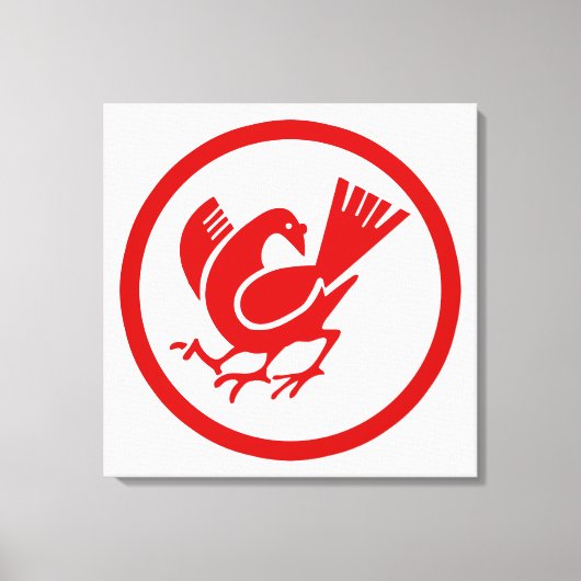 Drie bedekte rij canvas afdruk (Voorkant)