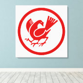 Drie bedekte rij canvas afdruk (Insitu (Houten vloer))