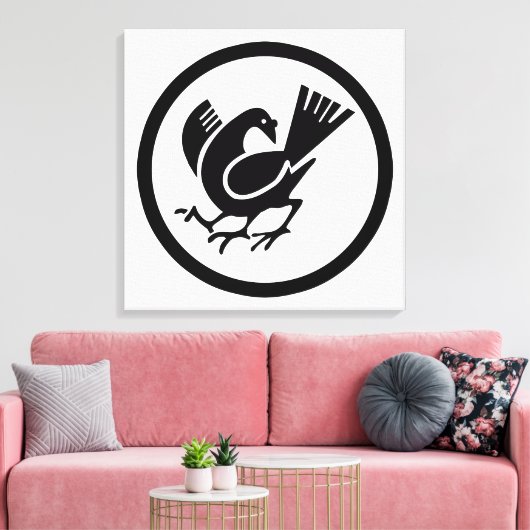 Drie bedekte rij canvas afdruk (Insitu (Woonkamer))