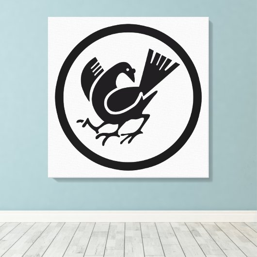 Drie bedekte rij canvas afdruk (Insitu (Houten vloer))