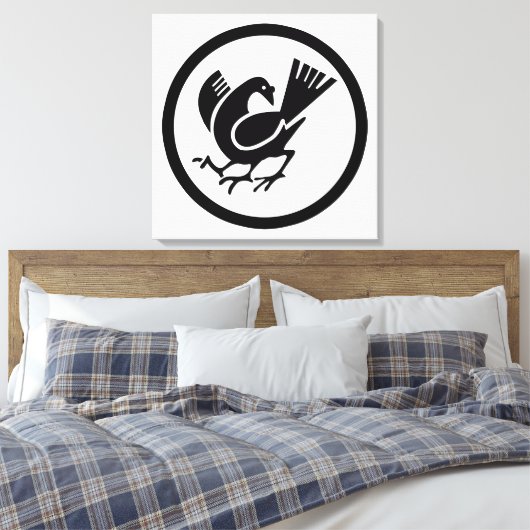 Drie bedekte rij canvas afdruk (Insitu (Slaapkamer))