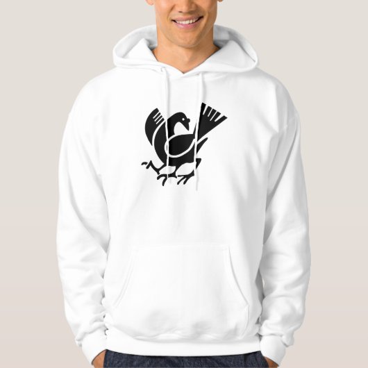 Drie bedekte rij hoodie (Voorkant)