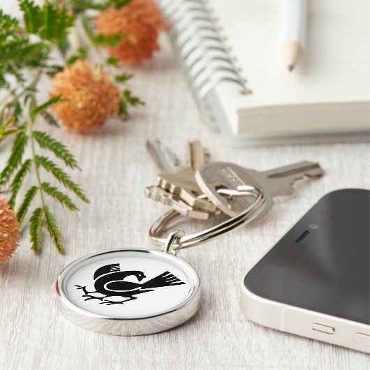 Drie bedekte rij sleutelhanger (Zijkant)