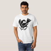 Drie bedekte rij t-shirt (Voorkant volledig)