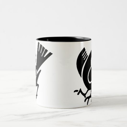 Drie bedekte rij tweekleurige koffiemok (Center)