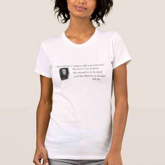 Drie belangrijke dingen in het leven t-shirt (Voorkant)