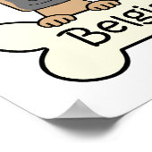 Drie Belgische Malinois Poster (Hoek)