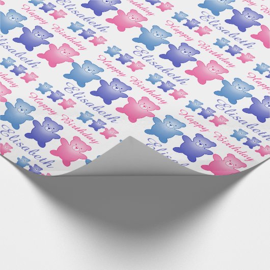 Drie Beren Cadeaupapier (Hoek)