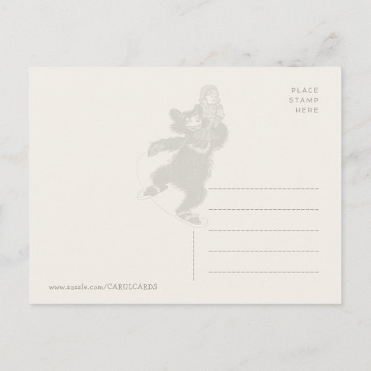 Drie Beren ijsschaatsen CC0887 Briefkaart (Achterkant)