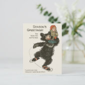 Drie Beren ijsschaatsen CC0887 Briefkaart (Staand voorkant)