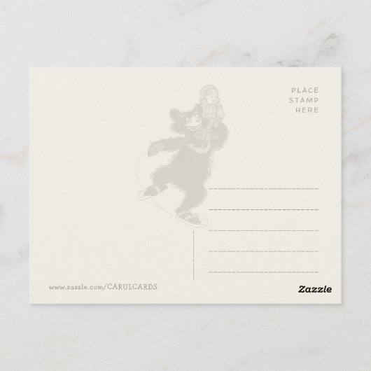 Drie Beren ijsschaatsen CC0887 Briefkaart (Achterkant)