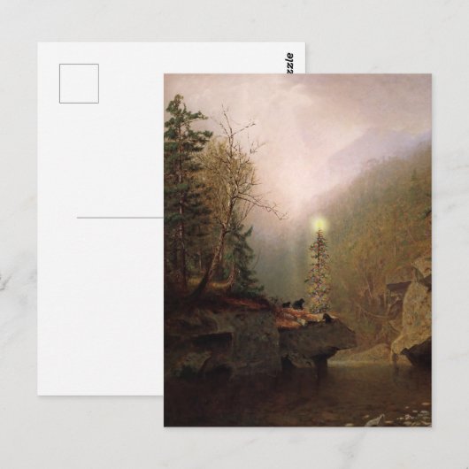 Drie Beren Kerstmis Briefkaart (Voorkant / Achterkant)