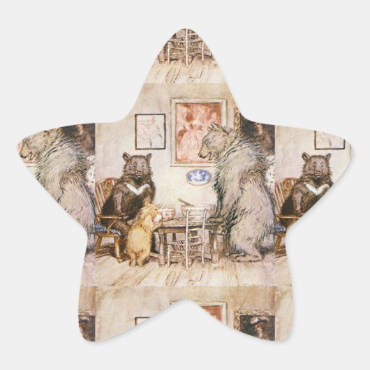 Drie Beren No Goldie Ster Sticker (Voorkant)