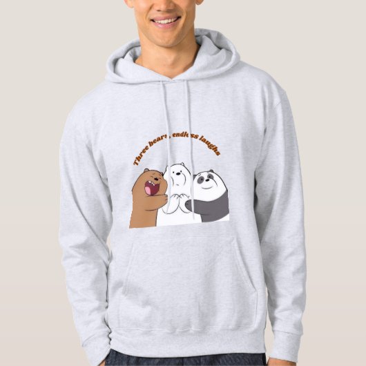 Drie beren plezier – Mooie kledingontwerpen Hoodie (Voorkant)