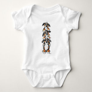 Drie Bernese Mountain Dogs Cartoon Romper