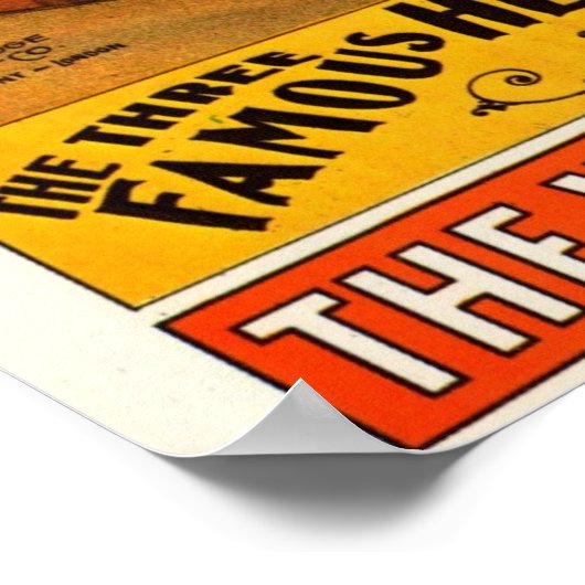 Drie beroemde Herbert Brothers Circus Poster (Hoek)