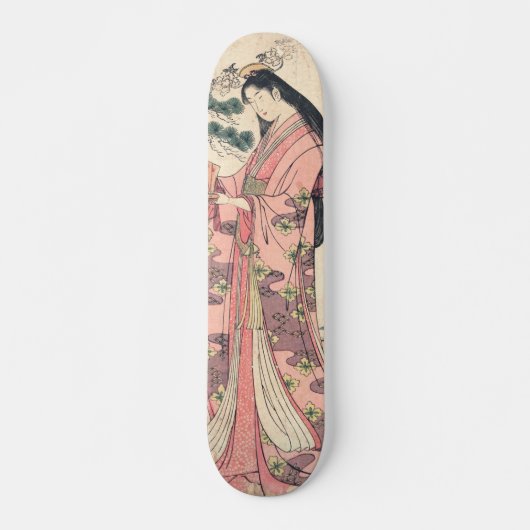 Drie beroemde poëteiten japanese woodblowerkunst persoonlijk skateboard (Voorkant)
