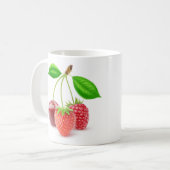 Drie bessen koffiemok (Voorkant links)
