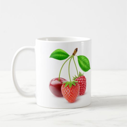 Drie bessen koffiemok (Links)