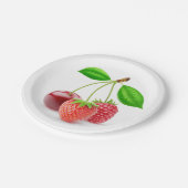 Drie bessen papieren bordje (Gekanteld)