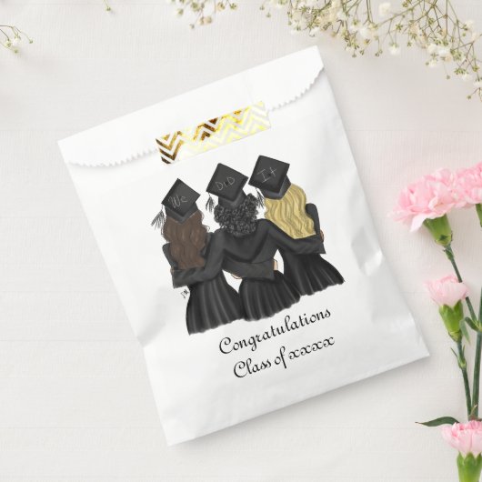 Drie Beste Graduates Gefeliciteerd Bedankzakje (Gezegeld)