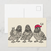 Drie beste vrienden briefkaart (Voorkant / Achterkant)